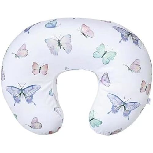 iEvolve Minky Nursing Pillow Cover Breast Feeding Pillow Cover Slipcover U Shape for Baby Boy Girl,Cover Only(Butterfly)