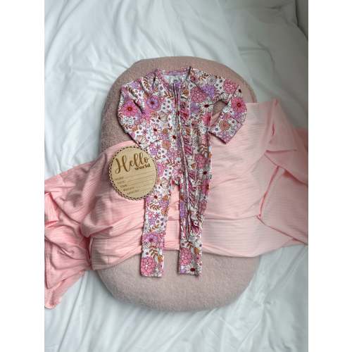 Boho Floral | Bamboo Frill Romper