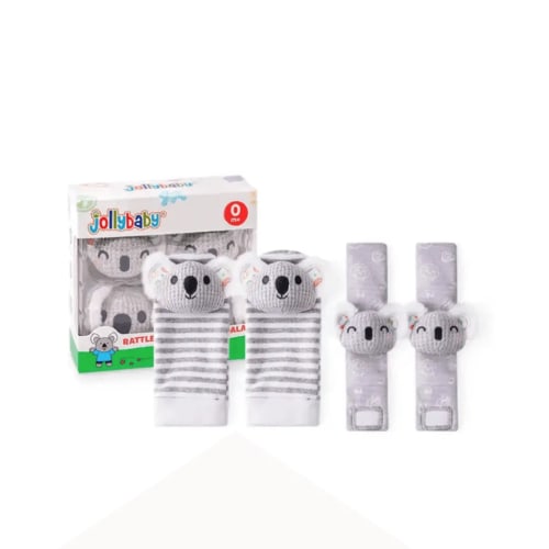 Infant Wrist Rattles 4Pcs Set- Koala