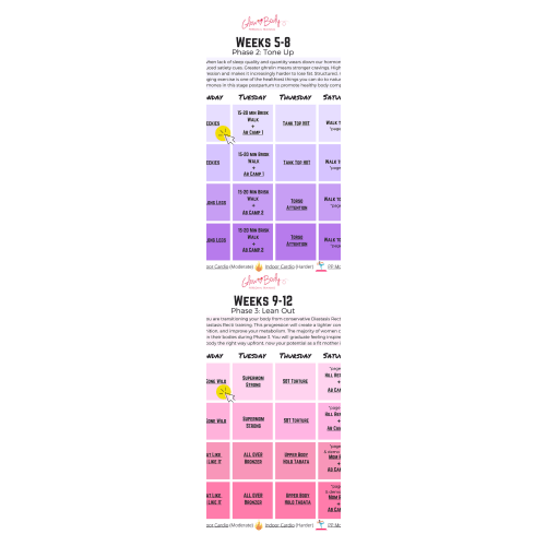 GlowBodyPT | 12 Week Post Pregnancy Plan