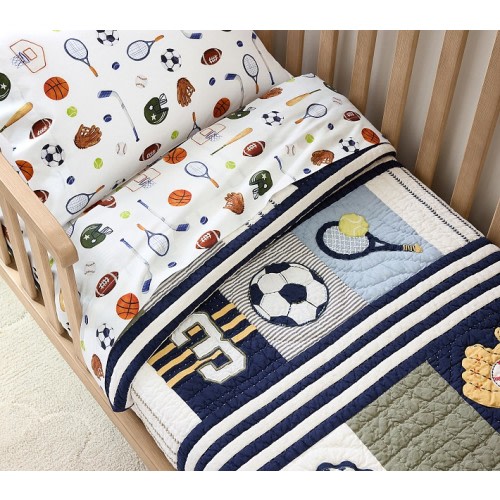 All Star Sports Toddler Quilt | Pottery Barn Kids
