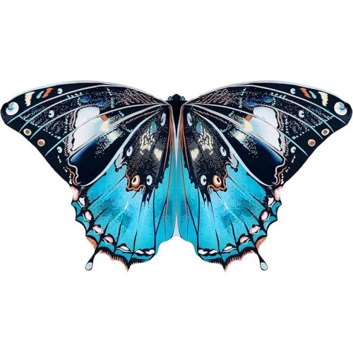 Monarch Butterfly-Wings for Kids Girls Princess Dress-Up Fairy Costume for Toddler Big Sister Gifts Dance Party Toy
