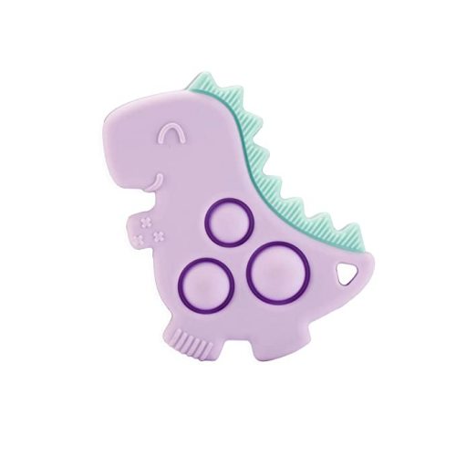 Itzy Ritzy Sensory Popper Toy - Lilac Dinosaur