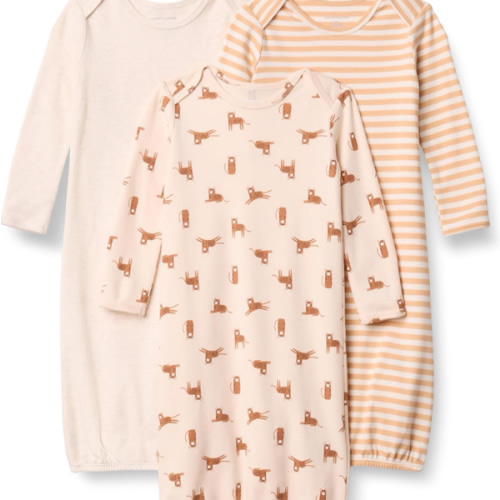 Amazon Essentials Unisex-Baby Long Sleeve Sleeper Cotton Gown