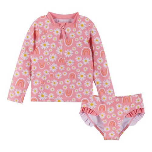 Andy & Evan Infant Long Sleeve Rashguard Set Pink, Size 3-6 Months