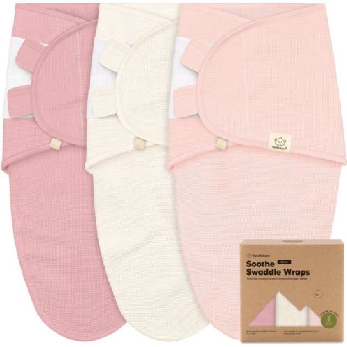 3pk Soothe Wren Swaddle Sleep Sacks, Organic Newborn Swaddles Wrap 0-3 Months, Soft Baby Wearable Blanket