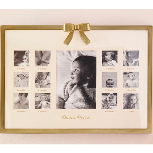 Ava Ribbon First Year Metal Frame (17"x 12")