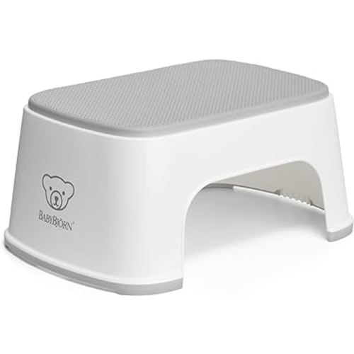 BabyBjörn Step Stool, White/Gray
