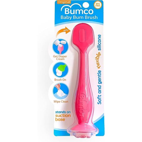 Bumco Diaper Cream Spatula - BPA-Free Diaper Bag Essentials, Soft Butt Spatula Baby, Mom-Invented Butt Paste Spatula, Bumco Diaper Cream Spatula, Flexible Diaper Cream Applicator, Bumco Baby Bum Brush