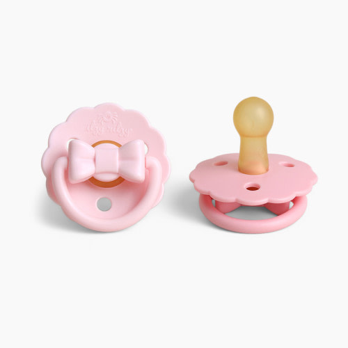 Itzy Ritzy Itzy Soother Natural Rubber Pacifier - Bow, 0-6