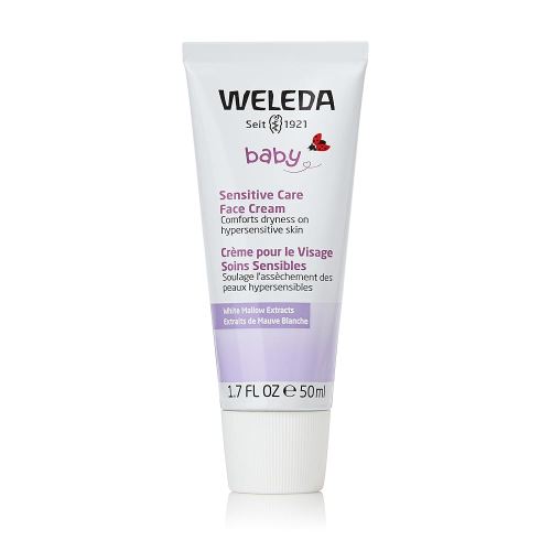 Weleda Baby Sensitive Care Face Cream, 1.7 Fluid Ounce, Plant Rich Moisturizer with White Mallow, Pansy and Sweet Almond Oil