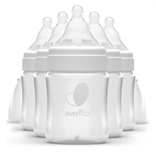 Evenflo Feeding Premium Proflo Venting Balance Plus Wide Neck Baby, Newborn and Infant Bottles - Developed by Pediatric Feeding Specialists - 5 Ounce (Pack of 6)