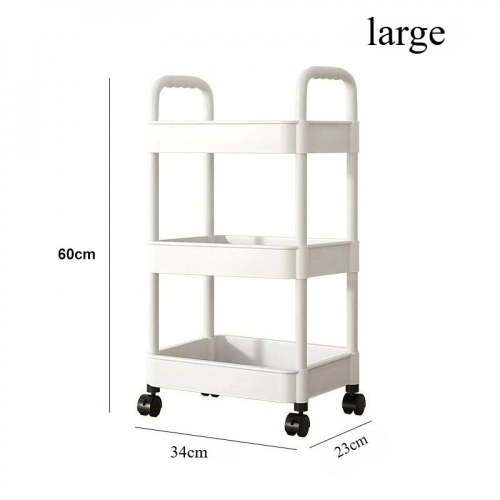 Household Multi-layer Small Cart Storage Rack Floor To Floor Kitchen Bedroom Bathroom Storage Rack Storage Rack With Wheels