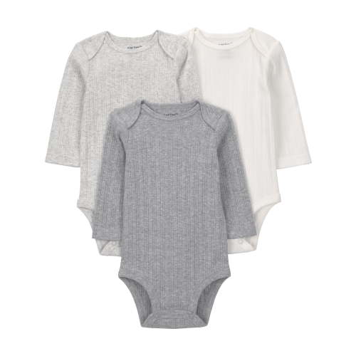 Carter's Child of Mine Baby Bodysuits, 3-Pack, Sizes Preemie-24 Months