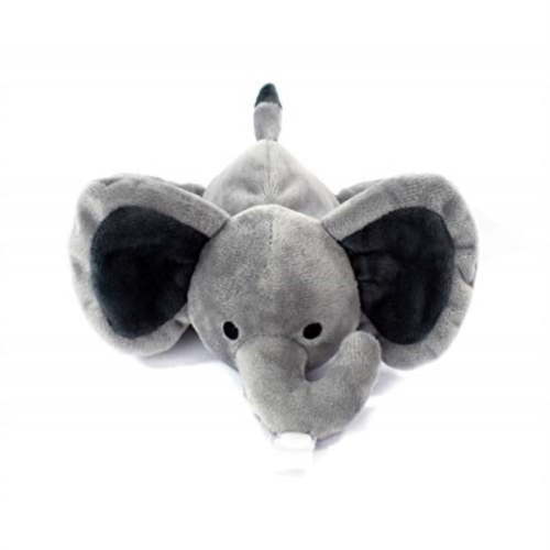KINREX Grey Elephant Pacifier Holder - Baby Soothie Stuffed Animal Toy - Measures 18 cm. - 7.09" Unisex