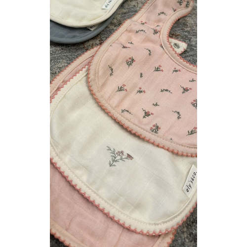 3 Pack Muslin Terry Bibs