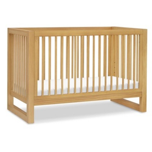 Namesake Nantucket 3-in-1 Convertible Crib w/ Toddler Bed Conversion Kit - Honey - Greenguard Gold Certified