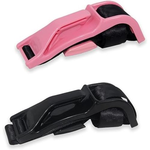 Mimibelt Car Seat Pillow for Pregnancy, Fabric Reduce Rubbing Belly, Enhance Driving and Traveling Comfort (Black+Pink)