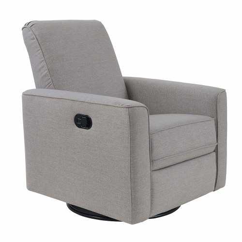 Westwood Design Aspen Fabric Swivel Glider and Recliner in Sandwash Gray