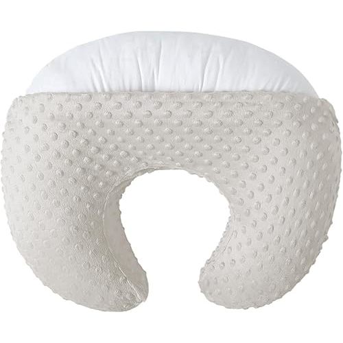 Nursing Pillow and Positioner for Breastfeeding, Ultra Soft Baby Breastfeeding Pillows for More Support for Mom and Baby, with Premium Removable Cover (Sand)
