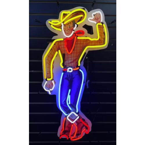 Las Vegas Cowboy Beer Club Bar 20" Neon Light Sign Lamp With HD Vivid Printing