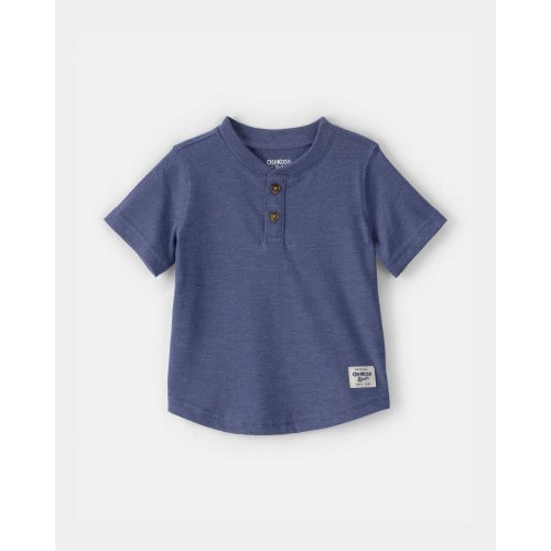 Baby Boy Short-Sleeve Henley T-Shirt - Navy - OshKosh B'gosh | Carter's