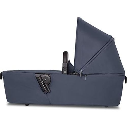 Joolz AER+ Carrycot for Newborn (0-6 Months) - One-Hand Foldable Cot - Breathable Mattress - Lightweight Stroller Bassinet for Baby (Up to 20lbs)- Extended Sunhood - Water-Repellent (Navy Blue)
