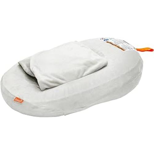 Boon Puff+ Inflatable Baby Bather - Infant Bathtub Includes Microfleece Cover, Swaddle Wings, and Storage Bag – Inflatable Baby Bathtub for Newborns and Infants