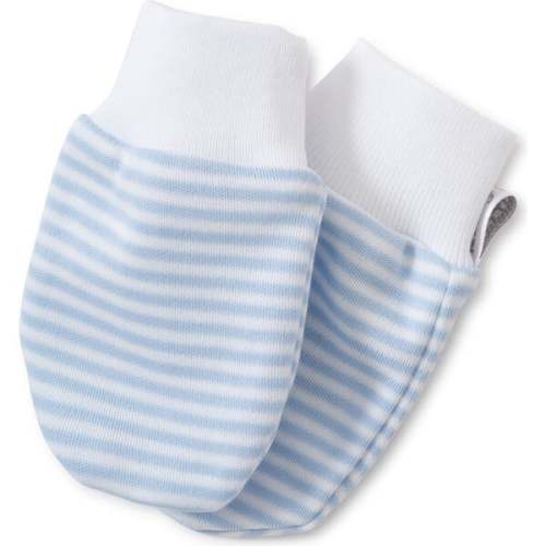 Simple Stripe Mitts, Blue - Kissy Kissy | Maisonette