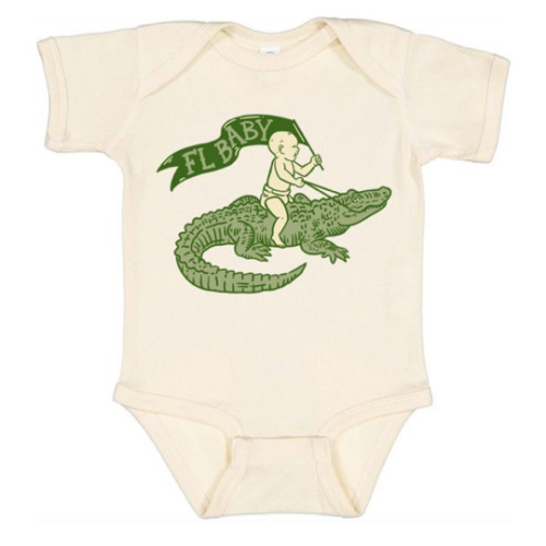 Florida Baby Onesie by Freehand Goods | Artwork by V. Steiner