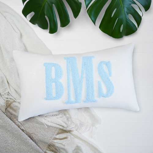 Monogram Custom Punch Needle Pillow, Embroidery Gift for Couple, Initial Wedding Monogram, New Home Housewarming Gift, Home Decorations Gift