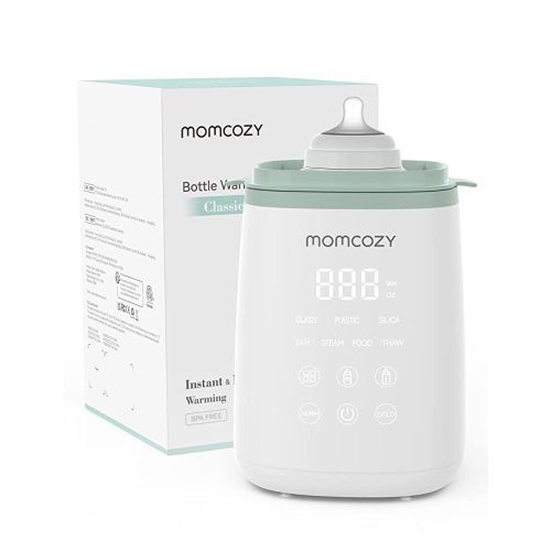 Momcozy Baby Bottle Warmer - White/Sage 2024