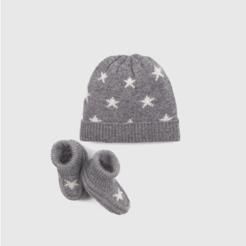 Washable Cashmere Beanie & Bootie Set