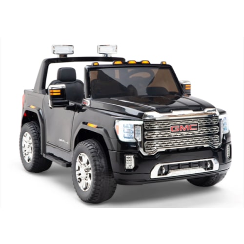 12V GMC Sierra HD Denali Kids Electric Ride On Truck with Remote - Black – Big Toys Direct