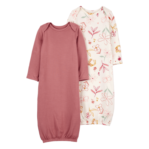 Baby 2-Pack Floral PurelySoft Sleeper Gowns - Carter's | Carter's