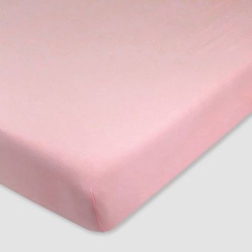 Honest Baby Organic Cotton Fitted Crib Sheet - Strawberry Cream