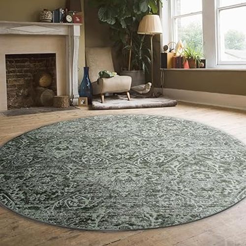 Radici USA Livigno 1244 Area Rug 5'3" Round Green