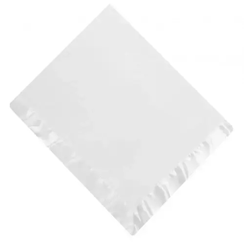 White Satin Trim Fleece Baby Blanket