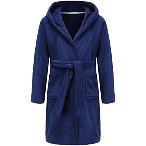 Boys Girls Bathrobe Soft Towel Hooded Robe Terry cloth Turkish Cotton Bathrobe