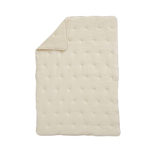 Cuddle Me Muslin Baby Quilt | Sand