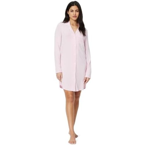 Amazon Essentials Women's Piped Nightshirt (Available in Plus Size)