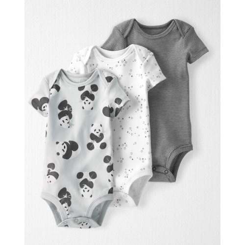 Baby 3-Pack Organic Cotton Rib Bodysuits - Little Planet | Carter's