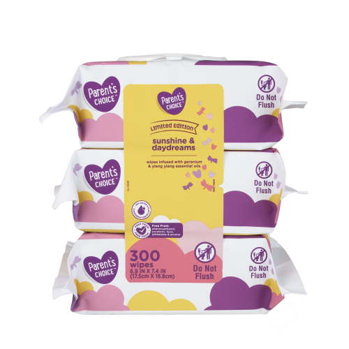 Parent's Choice Sunshine & Daydreams Limited Edition Baby Wipes, 300 Count