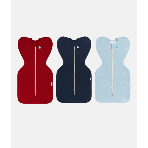 Swaddle Up Starter Bundle | 1.0 TOG | Maroon | Navy | Powder Blue Twinkle