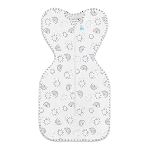 Love to Dream Swaddle UP, Baby Sleep Sack, Self-Soothing Swaddles for Newborns, Get Longer Sleep, Snug Fit Helps Calm Startle Reflex, New Born Essentials for Baby, 8-13lb, Rainbow