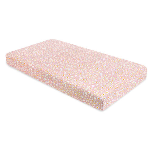 babyletto Daisy Muslin Crib Sheet in GOTS Certified Organic Cotton | Wayfair