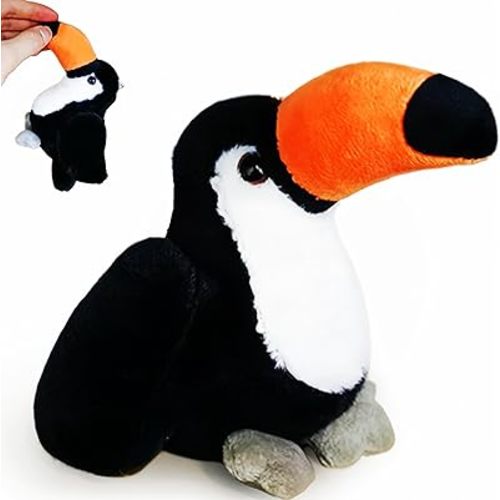 Cuddly Toucan Stuffed Animal Bird Plush Toys for Kids, Teens, Toddlers, Cute Bird Stuffed Animals Toy for Easter Basket Stuffers, Christmas Decorations - Toucan Plushies, Plush Doll