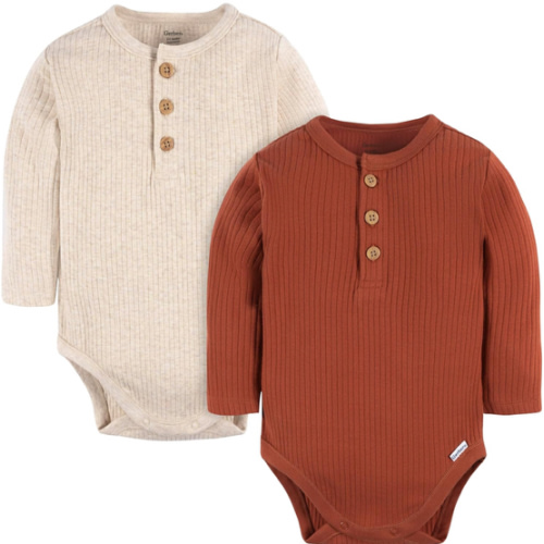 Gerber Unisex Baby Baby Boys' and Baby Girls' 2-pack Bodysuits