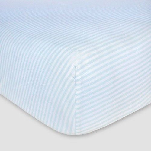 Burt's Bees Baby® Organic Fitted Crib Sheet - Bee Essentials - Stripe