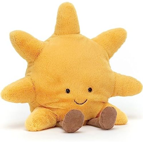 Jellycat Amuseables Sun Stuffed Toy, Medium 12 inches - Sun Plush - Fun Gift Idea